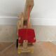 Truck solid wooden crane with lift arm