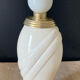 Beige and gilded ceramic lamp Robert de Schuytener