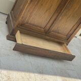 Grande armoire en bois massif XIXe Biedermeier