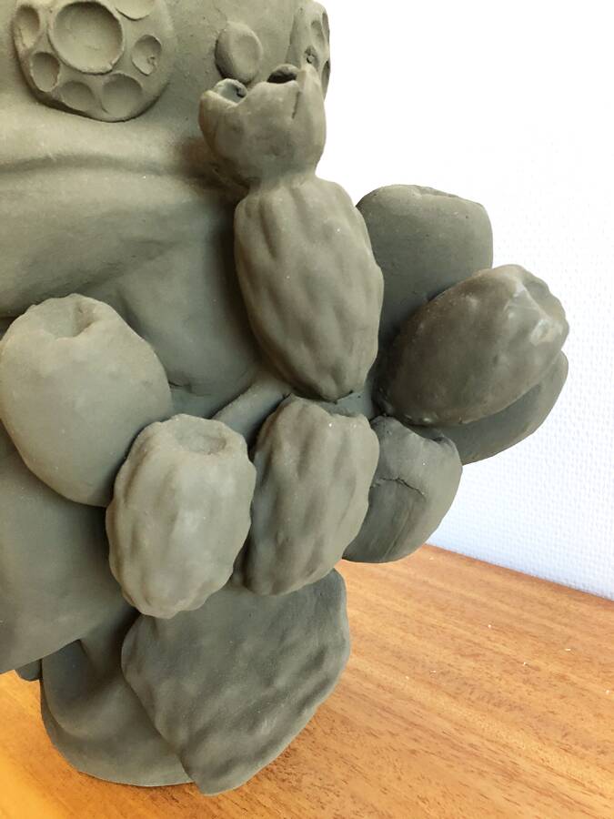 Crowned head in ceramic by Stefania Boemi – Sicily, Italy