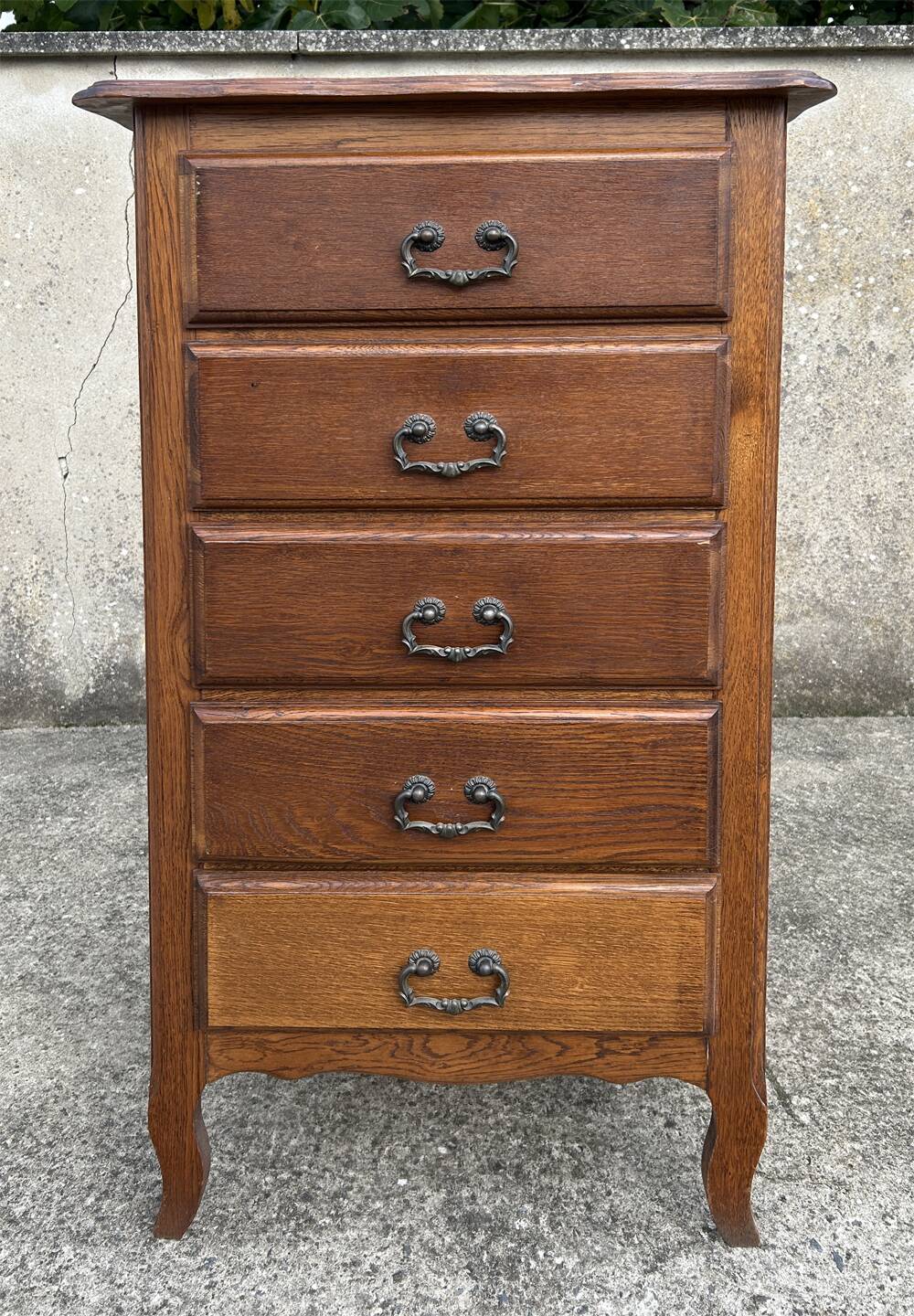 Chest of drawers, solid wood, vintage, 60s