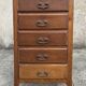 Commode semainier, bois massif, vintage, années 60