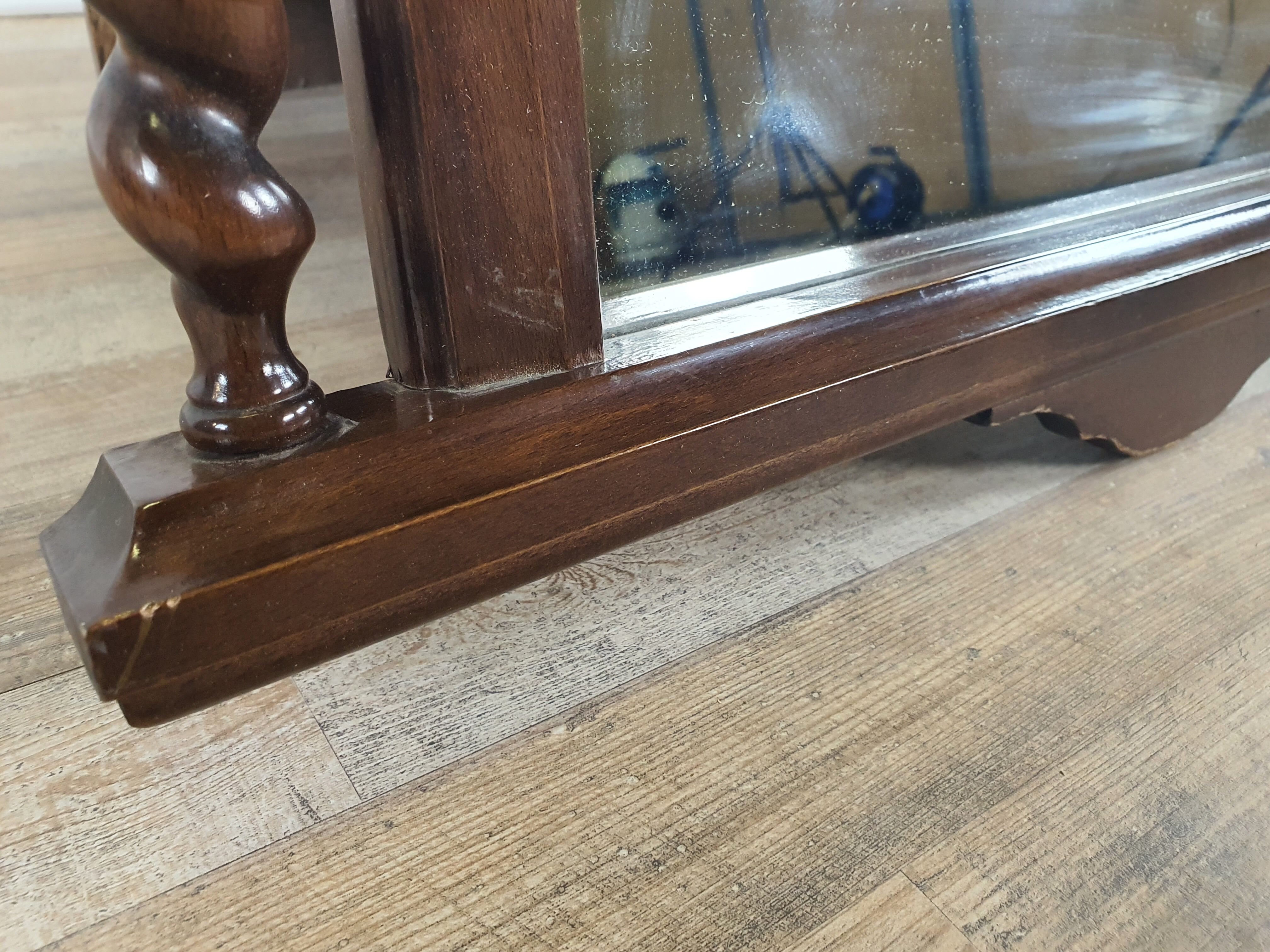 Vintage turned mirror from 80s