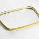 Huge Mid Century "Zier-Form" wall mirror with heavy brass frame with Label
