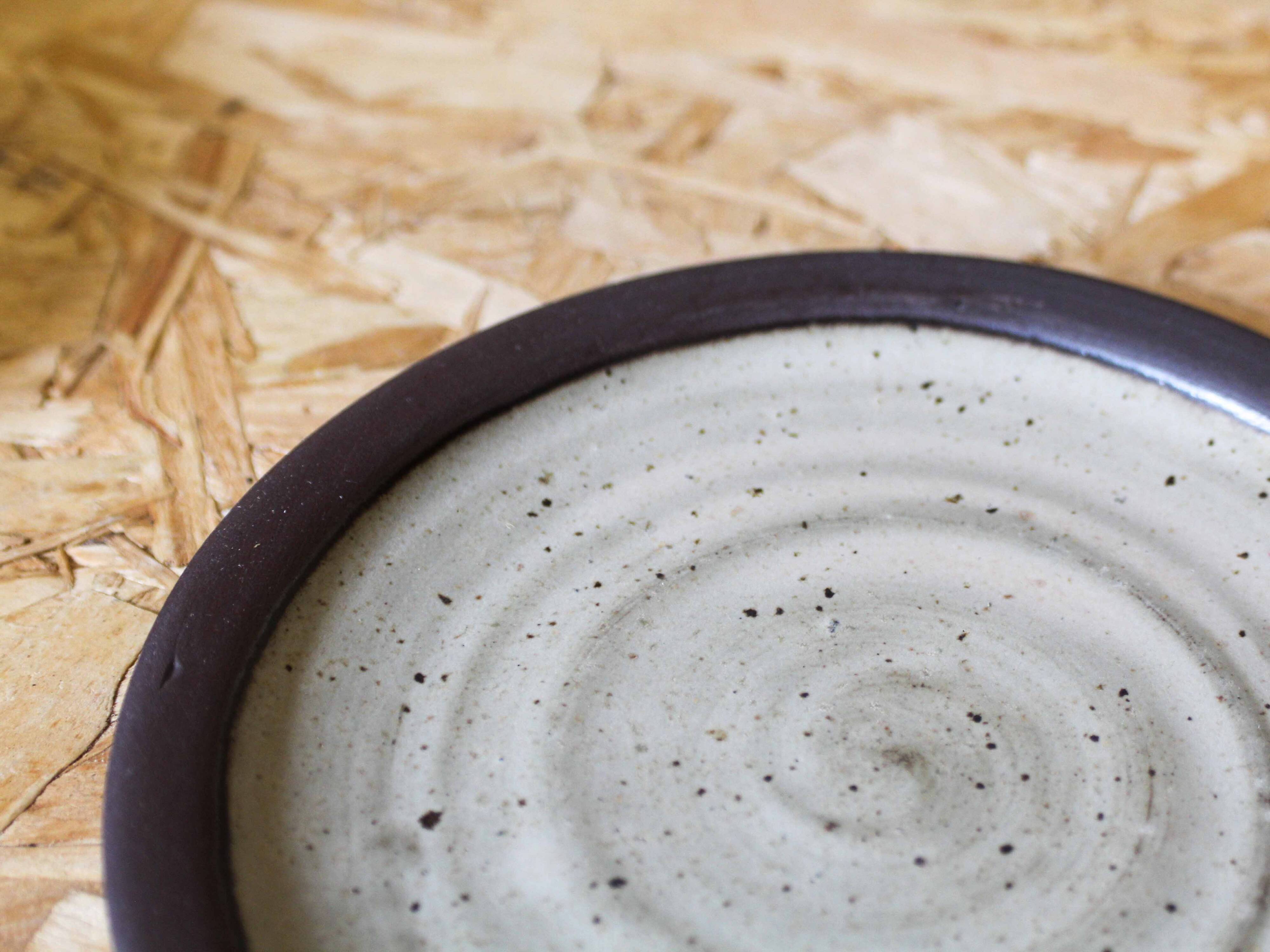 Set of 8 ceramic dessert plates from Poterie Hautes Ribes, Grasse