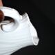 Antique Sarreguemines porcelain pitcher, plain Viennese pattern