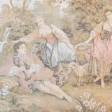 Tapisserie murale de style Louis XVI