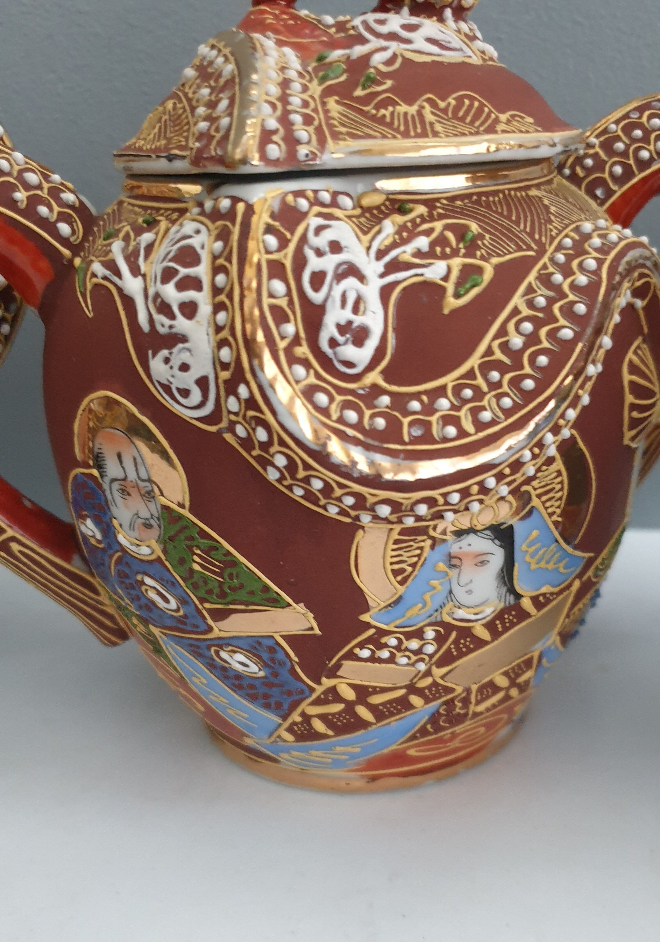 Tea set Satsuma porcelain from Japan