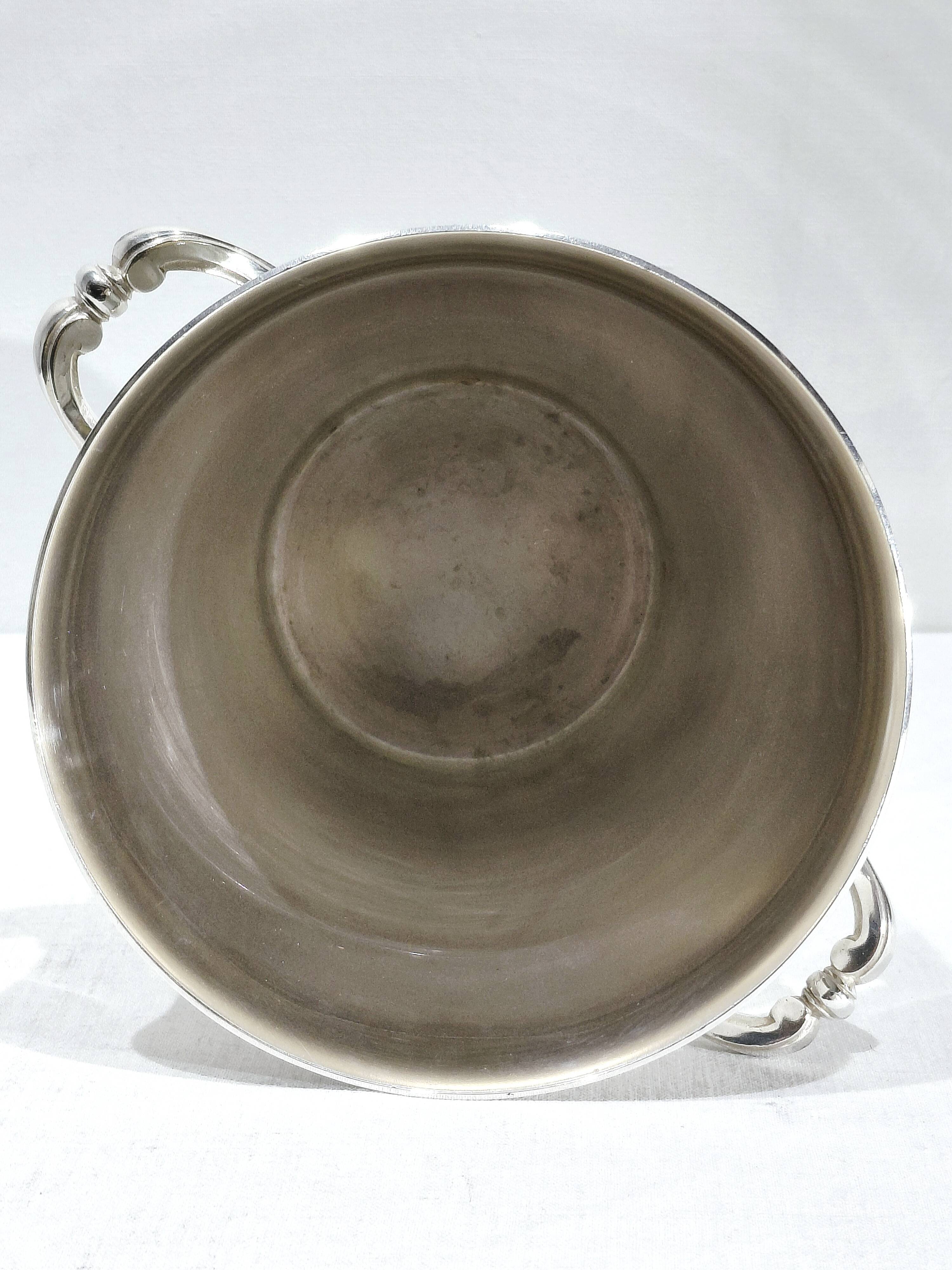 Silver metal white wine bucket