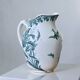 Large jug / carafe from the 19th century, ironstone, bird signed Moulin des Loups.