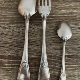 3 couverts Cailar Bayard métal argenté poinçons anciens