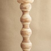 Stripped wooden chandeliers. Wooden candle holder. Candlesticks.