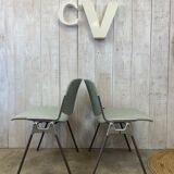 Series of 4 chairs by Giancarlo Piretti, Castelli 70