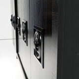 XXL black brutalist sideboard, Belgium 1960’s