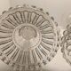 Pair of vintage glass candlesticks