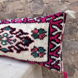 Vintage Berber wool cushion cover: Moroccan rug cushion 76x40cm