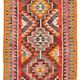 Turkish Handwoven Vintage Herki Kilim 105 cm x 336 cm