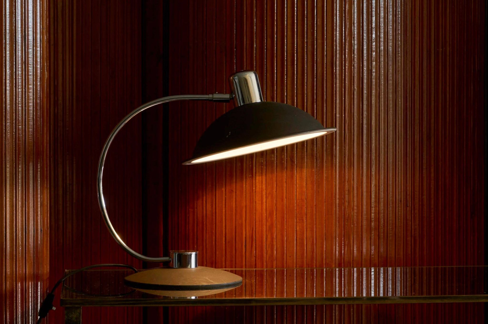 Lampe de table Mid Century réglable en chrome des années 1960