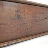 Ancien coffre en chêne, auge, coffre à couvertures XIXe siècle