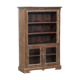 Bibliotheque armoire vaisselier marron vieux teck piece d'origine