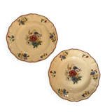 Set of 2 Sarreguemines plates
