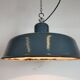 Industrial Grey Enamel Pendant Lamp from Siemens, 1930s