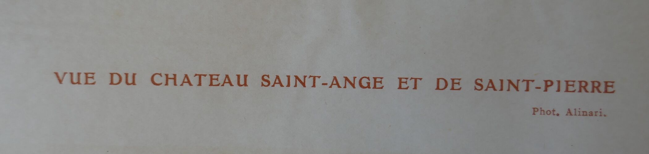 Photo Reproduction of "View of the Castel Sant'Angelo and St. Peter" by Alinari