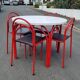 Vintage table and 6 chairs set