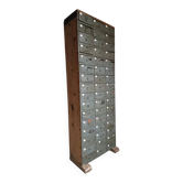 Antique hardware cabinet with 48 drawers, circa 1900.