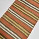2x12 Warm Earth Tones Striped Lon Kilim Runner Rug, 65x366 Cm