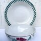 Serving dish Digoin & Sarreguemines "Scottish" pine green and gold years