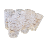 6 patterned cup glasses