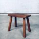Carved Oak Side Table, 1940s