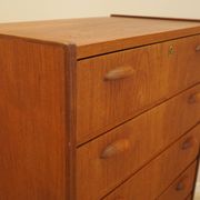 Teak chest of drawers, Danish design, 1970s, made in Denmark