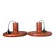 Set of 2 Pendolita pendants by Lita in XXL version. 1970. 60cm.