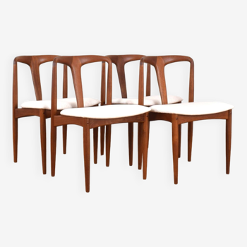 Mid-Century Danish Teak Dining Chair by Johannes Andersen for Uldum Møbelfabrik, 1960s, Set of 4.