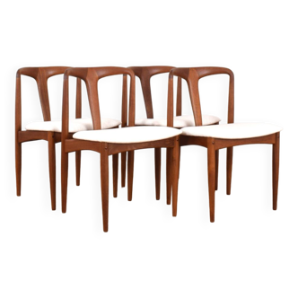 Mid-Century Danish Teak Dining Chair by Johannes Andersen for Uldum Møbelfabrik, 1960s, Set of 4.