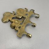 Brass "elephant" hook coat element by walter bosse herta baller, austria 1950s