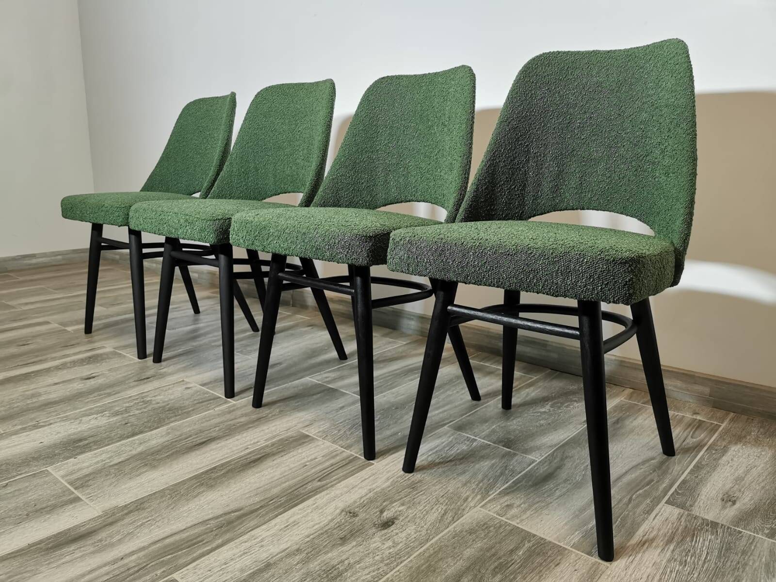 Dining Chairs by Radomir Hoffman for Ton, 1950s, Set of 4