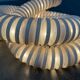 Snake floor lamp Boalum postmodern space age model by Livio Castiglioni and Gianfranco Frattini for Artemide, 1970s.