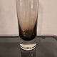 Vintage cylindrical vase in smoked glass