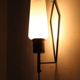 1970s Glass Wall Light , Czechoslovakia