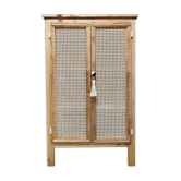 Wooden cabinet and cactus green canning
