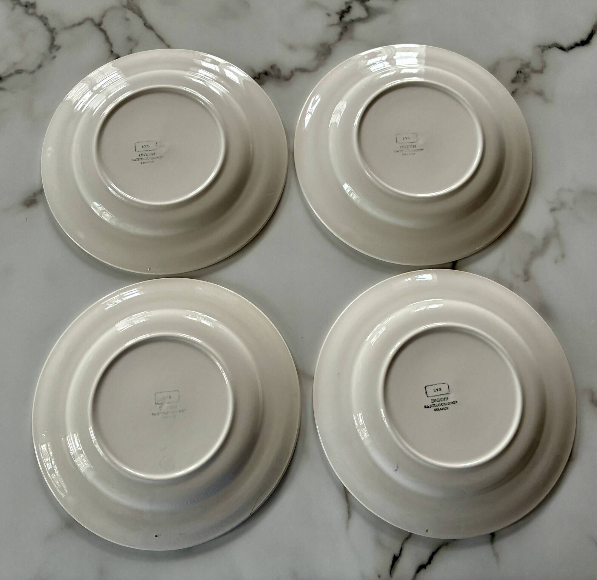 Dessert plates Digoin Sarreguemines