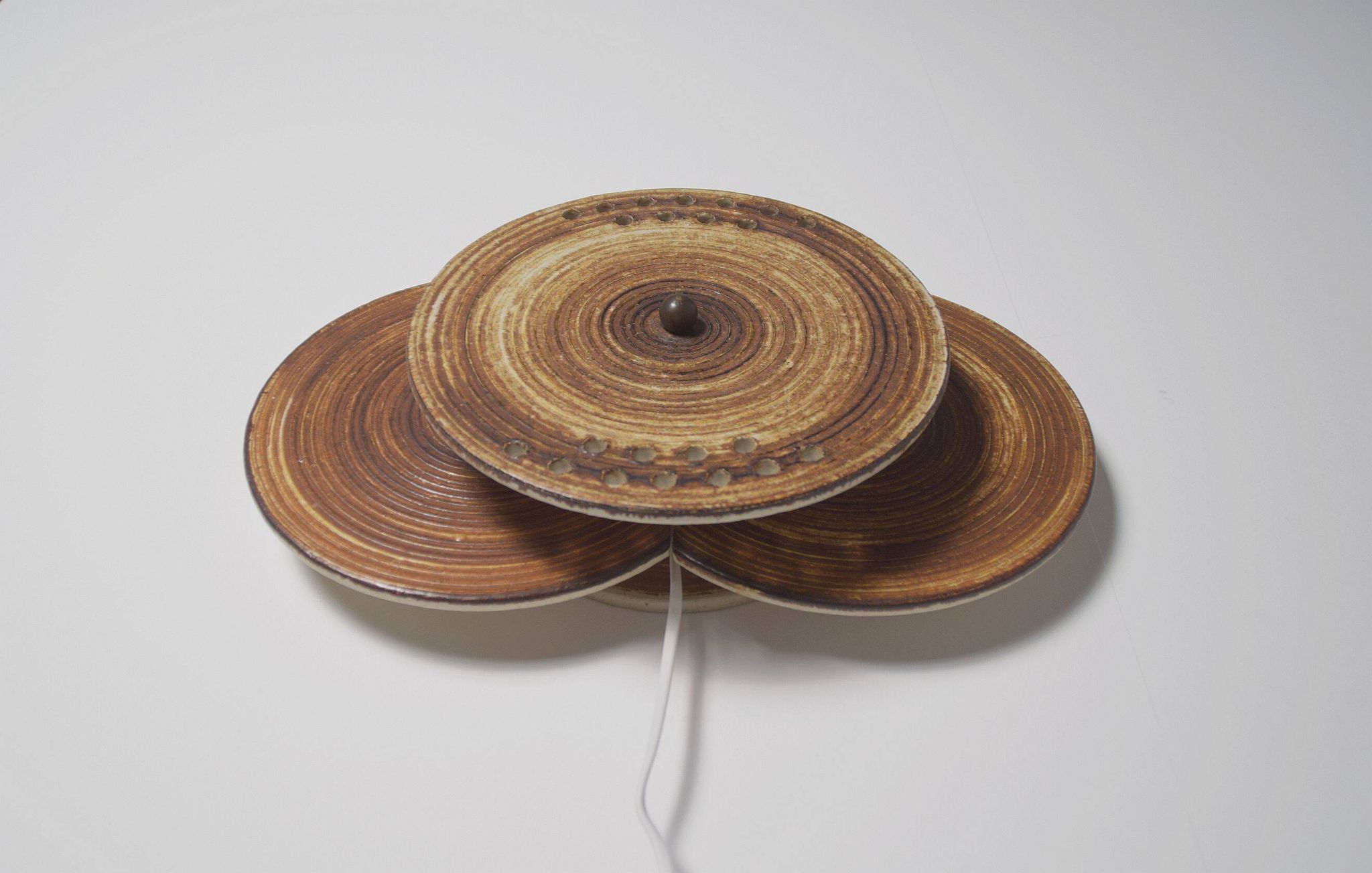 Danish ceramic wall lamp model 1103 by Axella Stentøj, 1970s