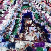 Carpet Moroccan boucherouite 95x350cm