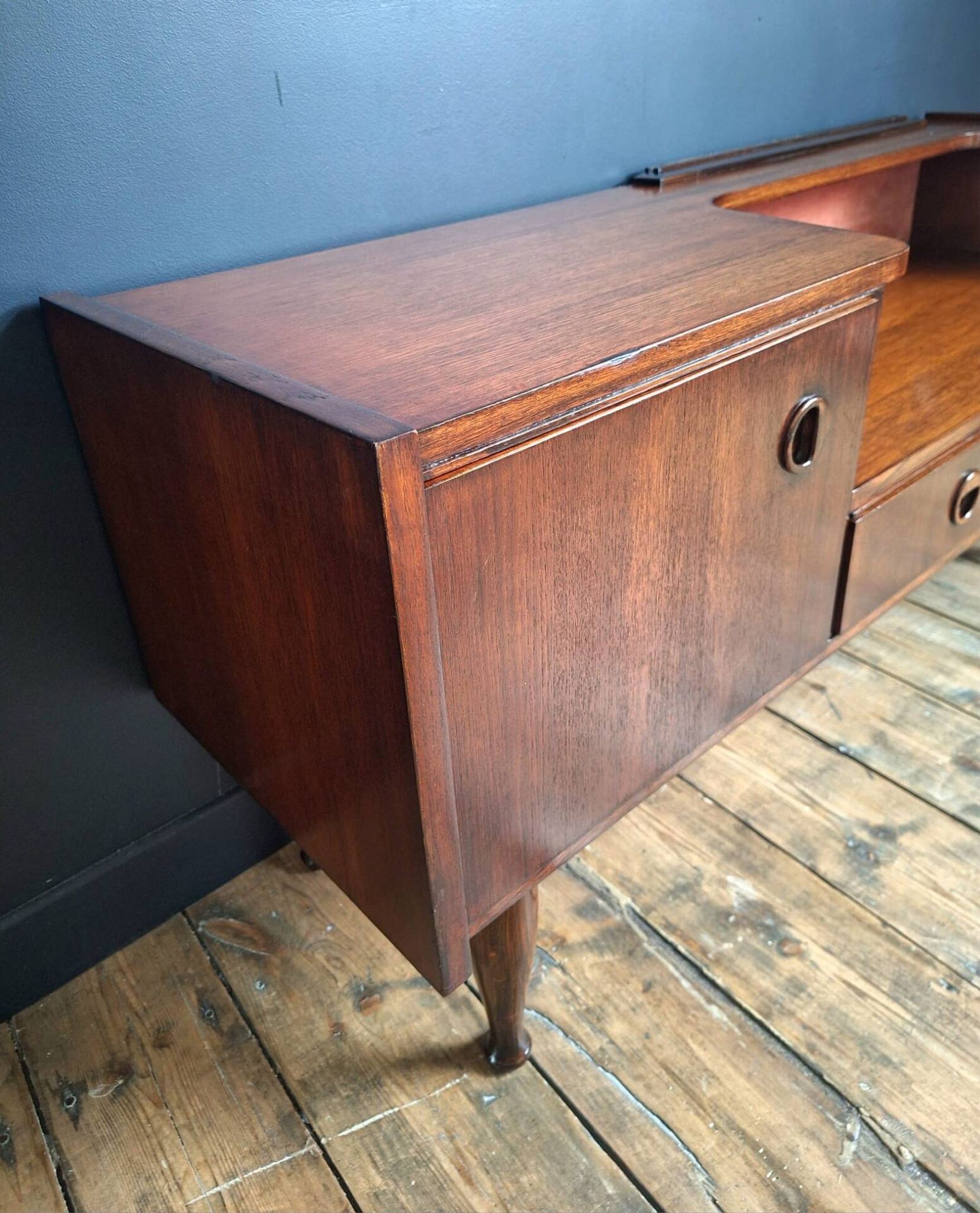 Vintage teak sideboard, antique TV unit.