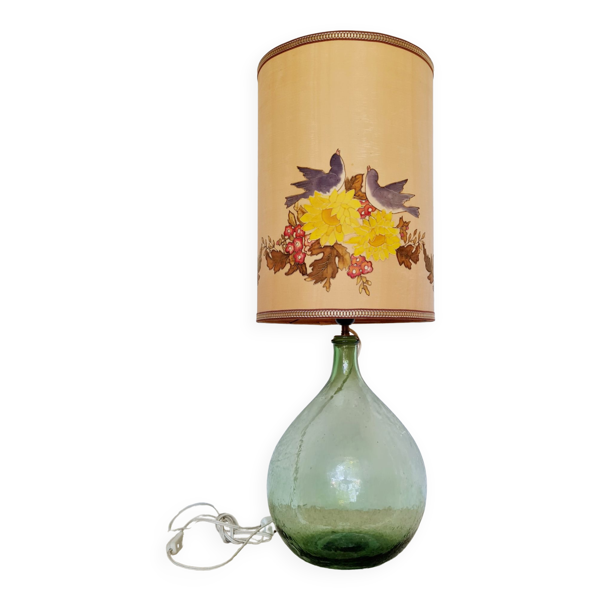 Lady jeanne lamp and silk lampshade