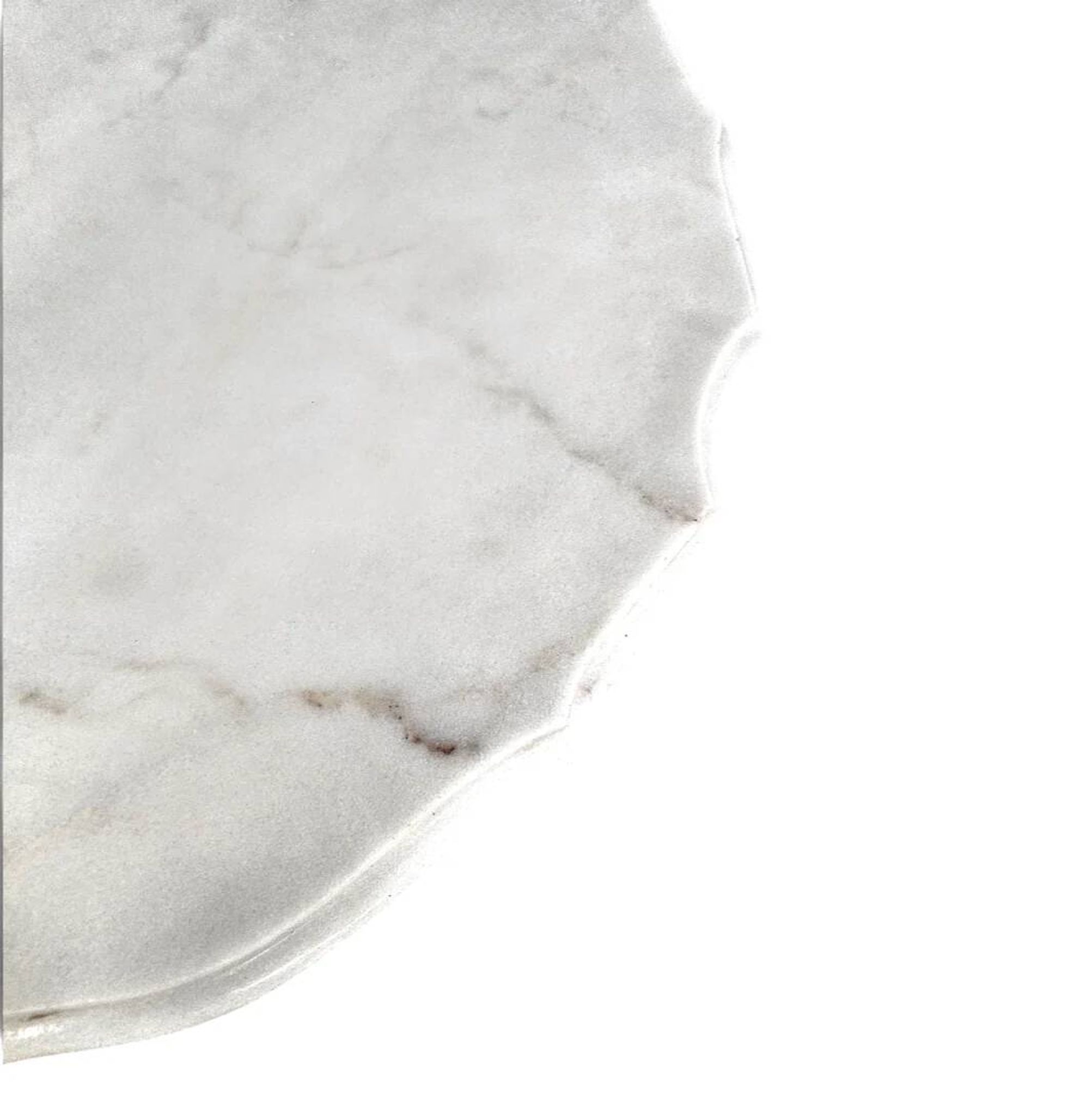 White drapery marble Italy / Neo Classic side / coffee table