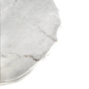 White drapery marble Italy / Neo Classic side / coffee table